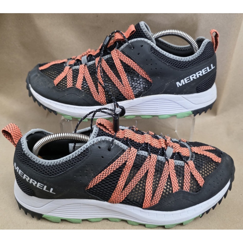 Merrell (Sz 11) Men's Hiking Trail Running Water Shoes Black/Orange J067675